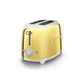 Smeg TSF01GOEU Toaster for Two Slices of Bread and with a Power of 950 W TSF01GOEU-gold, Steel