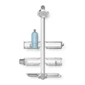simplehuman Adjustable Shower Caddy XL, Stainless Steel + Anodized Aluminum