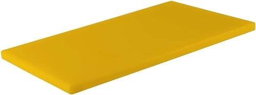 Chef Inox Polypropylene Gastronorm 1/1 Size Cutting Board, 530 mm x 325 mm x 20 mm, Yellow