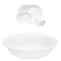 Corelle Winter Frost White Dinnerware Set, 18 Piece with Corelle Livingware Serving Bowl 3 Piece Set, 950ml Bundle