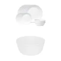 Corelle Winter Frost White Dinnerware Set, 18 Piece with CORELLE 1117059 Livingware Soup Bowl 3 Piece Set, 828ml Bundle