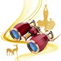 ESSLNB Opera Glasses Binoculars for Women Adults 4X30mm Theater Glasses Compact Binoculars for Theater and Concerts Antique Binoculars with Case Removable Chain