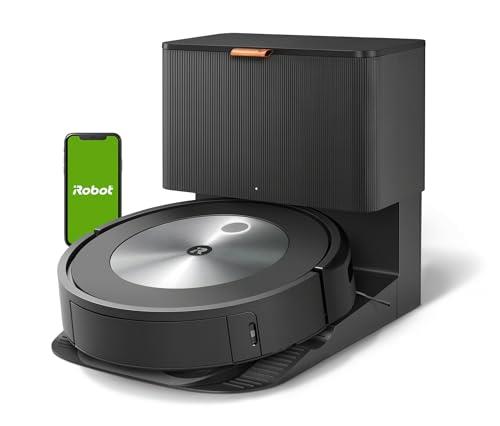 iRobot® Roomba® j7+ connected Robot Vacuum with Automatic Dirt Disposal - Dual Multi Surface Rubber Brushes - Ideal for Pets - Learns, Maps, and Adapts to your Home - Object Detection and Avoidance