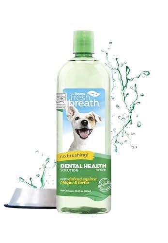 TropiClean Fresh Breath No Brushing Teeth Cleaning Dental Health Water Additive Solution Original For Dogs 1Litre