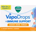 Vicks VapoDrops Immune Support Orange, 16 Count