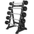 CORTEX ALPHA Series 100kg Fixed Barbell Set + Stand Weight Lifting Weight Plate Bars Home Gym Set