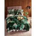 Linen House Retreat Quilt Cover Set, Green, Queen Bed