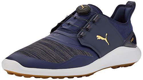 PUMA Men's Golf Shoes, Gris (Peacoat-puma Team Gold-puma White 04), 10