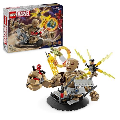 LEGO® Super Heroes Marvel Spider-Man vs. Sandman: Final Battle 76280 Minifigures, Kids’ Super Hero Role-Play Building Toy,for Action-Loving Boys and Girls