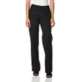 Dickies Women's Relaxed Straight Stretch Twill Pant, Black, 16 Tall