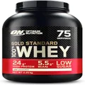 Optimum Nutrition Gold Standard Whey Muscle Building and Recovery Protein Powder With Glutamine and Amino Acids, Unflavoured, 74 Servings, 2.22 kg, Packaging May Vary