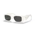 Prada PRADA PR 17WS White/Dark Grey 49/20/145 women Sunglasses