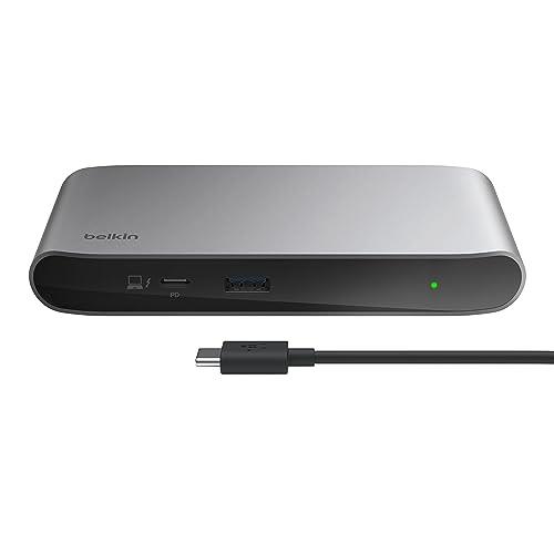 Belkin Connect Thunderbolt 4 Docking Station, 5-in-1 USB-C Multiport Core Hub w/ 96W Power Delivery for Mac, Windows, Single 8K or Dual 4K Display, Thunderbolt 4 Cable & Power Supply Included
