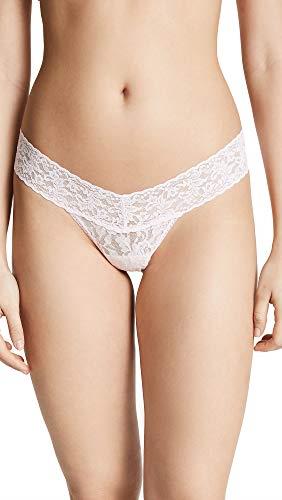Hanky Panky Women's Signature Lace Low Rise Thong Panty, Bliss Pink, One Size