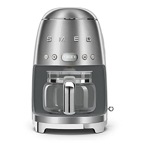 Smeg DCF02SSEU Filter Coffee Maker, 18/8 Stainless Steel, 1.4 Litres, Brushed Stainless Steel