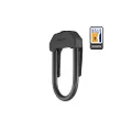 Hiplok Unisex's DX D Bicycle Lock, Black, 14 mm x 15 x 85 cm
