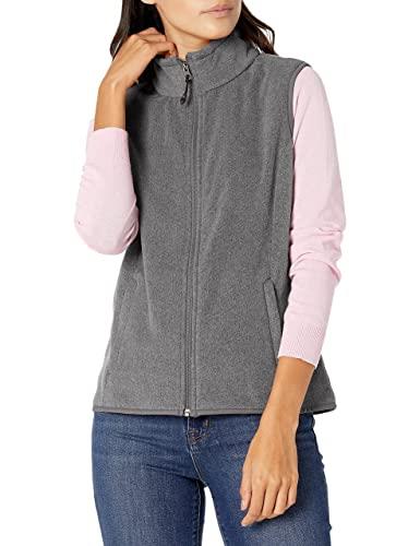Amazon Essentials Women's Plus Size Classic-Fit Sleeveless Polar Soft Fleece Vest (Available in Plus Size), Charcoal Heather, 4X