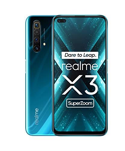 Realme X3 Super Zoom Dual-SIM 256GB ROM + 12GB RAM (GSM Only | No CDMA) Factory Unlocked Android 4G/LTE Smartphone (Glacier Blue) - International Version