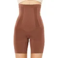 SPANX Oncore High-Waisted Mid-Thigh Short Chestnut Brown XS