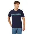 Ben Sherman Men's Seasonal Stripe T-Shirt, Marine, X-Large