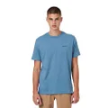 Ben Sherman Men's Signature Chest Embroidery T-Shirt, Blue Shadow, Medium