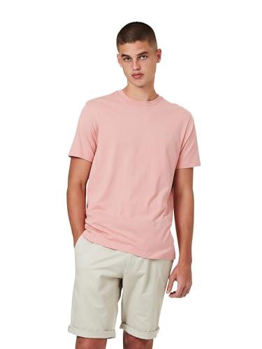 Ben Sherman Men's Signature Chest Embroidery T-Shirt, Light Pink, X-Small
