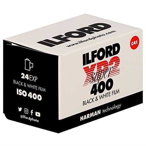 Ilford Ilford XP2 Super ISO 400, 24 Exposure Black & White Film - 35mm Sharp XP2 Super ISO 400, 24 Exposure Black & White Film - 35mm, Plain (1839584)