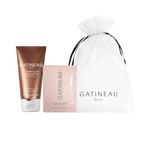 Gatineau - Smooth & Glow Skincare Treats Gift Set, Golden Glow Gradual Tan & Cooling Eye Pads