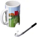 Kikkerland Putter Cup Golf Mug with Pen