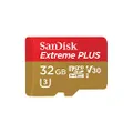 SanDisk Extreme PLUS 32GB microSDHC UHS-I/V30/U3/Class 10 Card with Adapter (SDSQXWG-032G-ANCMA)