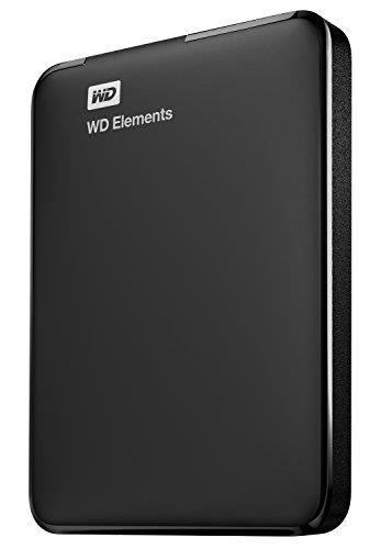 WD 1TB Elements Portable USB 3.0 High-Capacity Hard Drive, WDBUZG0010BBK-WESN,Black