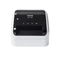 Brother QL-1100 Label Maker, USB 2.0, Shipping & Barcode Label Printer, Desktop, Up to 4 inch Wide Labels, Includes 41 x Large Shipping Labels & 62mm Continuous Tape Roll, UK Plug