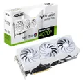 ASUS TUF Gaming GeForce RTX 4070 Ti White 12GB GDDR6X OC Edition Gaming Graphics Card White (NVIDIA GeForce RTX4070Ti DLSS 3, PCIe 4.0, 2X HDMI 2.1, 3X DisplayPort 1.4a)
