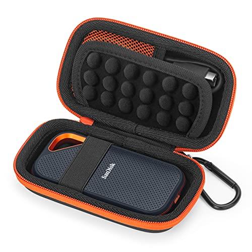 Fromsky Hard Case for SanDisk Extreme Pro Portable External SSD, Travel Case Protective Cover Storage Bag （Black）
