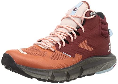 SALOMON Predict Hike Mid GTX W Women's Trekking & Hiking Shoes, Orange (Mecca Orange Madder Brown Crystal B), 38 EU