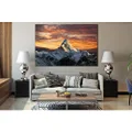 Mountain Everest Nepal Sunset №SL219 Ready to Hang Canvas Print 1 Panel / 24"x16" | 60x40 cm