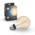 Philips Hue White Ambiance Filament G93 Globe Smart Light Bulb [E27 Edison Screw] with Bluetooth, Compatible with Alexa, Google Assistant and Apple Homekit