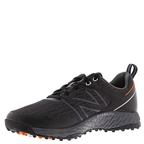 New Balance Men's Fresh Foam Contend Golf Shoe, Black/Grey, 9