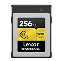 Lexar Professional Gold Series 256GB CFexpress Card, Type B CF Card, Up to 1750MB/s Read, Adopt PCIe 3.0 and NVMe, Memory Card for Professional Photographer, Videographer (LCXEXPR256G-RNENG)
