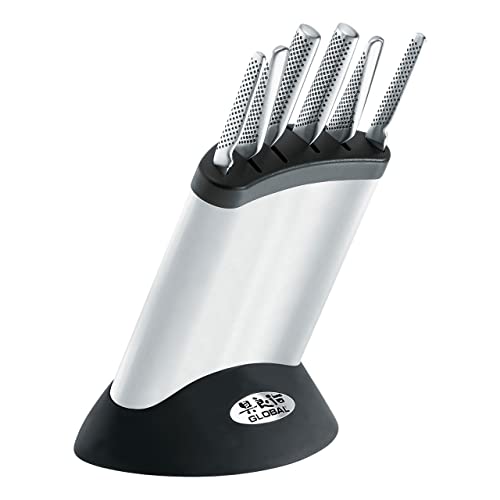 Global Synergy 7-Piece Japanese Knife Block Set, Made in Japan