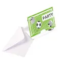 Amscan Kicker Soccer Party Invitation Cards (Pack of 8)