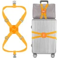 Luggage Strap, ZINZ High Elastic Suitcase Adjustable Belt Bag Bungees with Buckles and More Applications - Orange UK