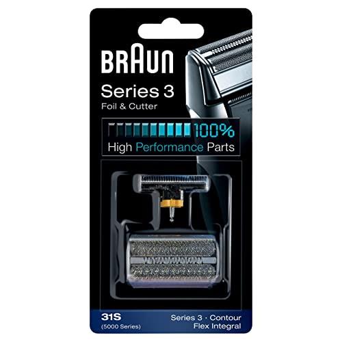 Braun Shaver Replacement Part 31 S Silver - Compatible with Series 3 Shavers