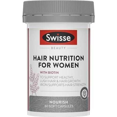 Swisse Beauty Hair Nutrition For Women - with Biotin And Silica To Support Lush Hair Growth - 60 Capsules