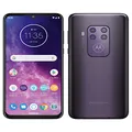 Motorola One Zoom with Alexa Hands-Free Dual SIM Smartphone (6.4 Inch FHD+ Display, Quad Camera System, 128 GB/4 GB, Android 9.0, Headset + Cover), Cosmic Purple