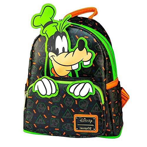 Loungefly Disney - Goofy Sliding Pose Faux Leather Mini Backpack, 10-Inch Height