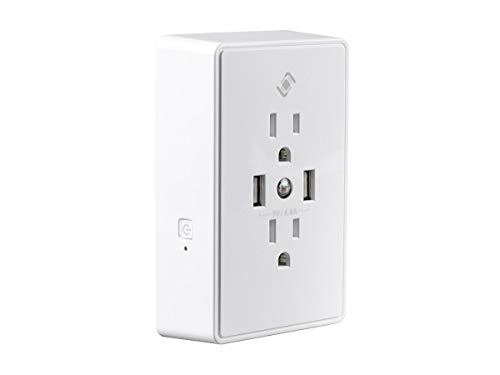 Monoprice Wireless Smart Plug Wall Outlet - White, 133841