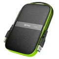 Silicon Power Armor A60 1TB Rugged External Hard Drive, Military-Grade Shockproof Water-Resistant USB 3.0 Portable HDD for PC Mac Laptop Computer - Green