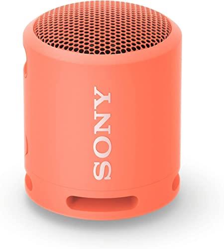Sony SRS-XB13 EXTRA BASS Wireless Bluetooth Portable Lightweight Compact Travel Speaker, IP67 Waterproof & Durable for Outdoor, 16 Hour Battery, USB Type-C, Removable Strap, & Speakerphone, Coral Pink