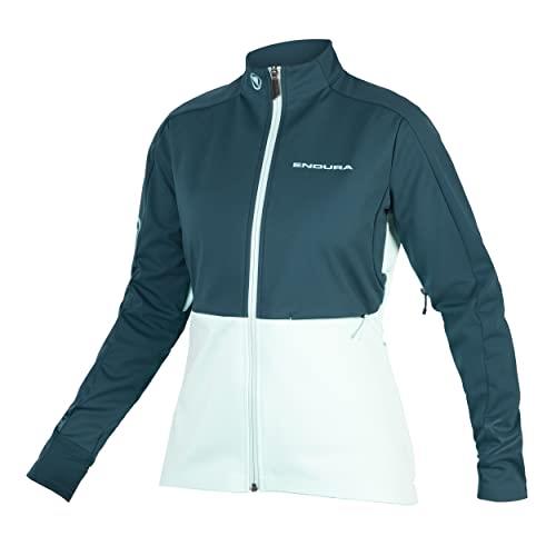 Endura Women's Windchill Cycling Jacket II - Waterproof Panels & Thermal Protection Deep Teal, Medium